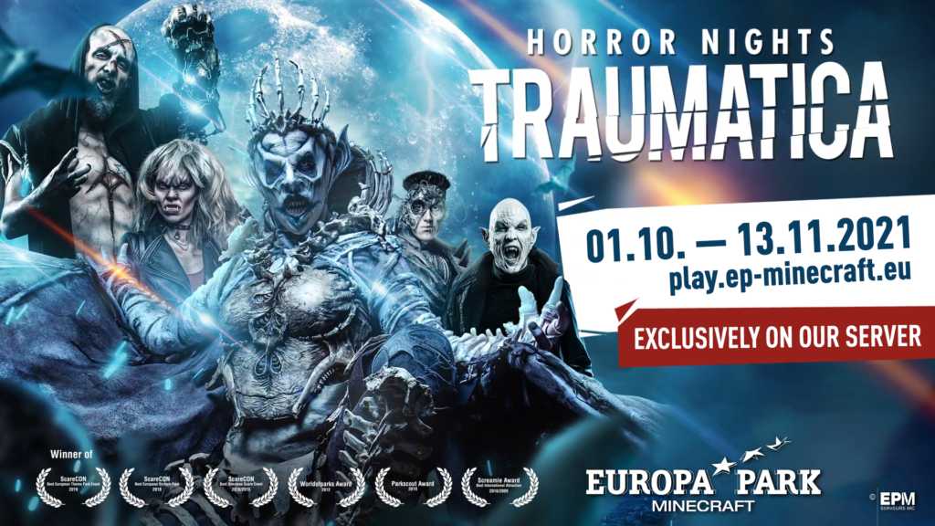 Horror Nights – Traumatica are back on EuropaPark-Minecraft!