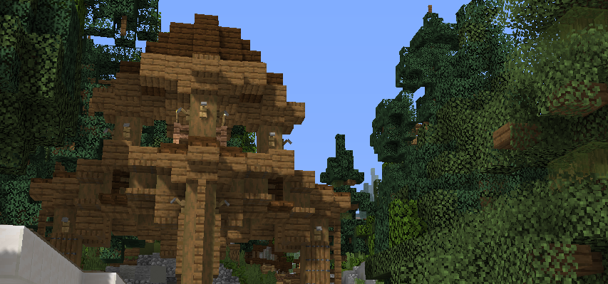 Forgotten Forest expansion on Minecraft Custom Themepark Kw6Craft