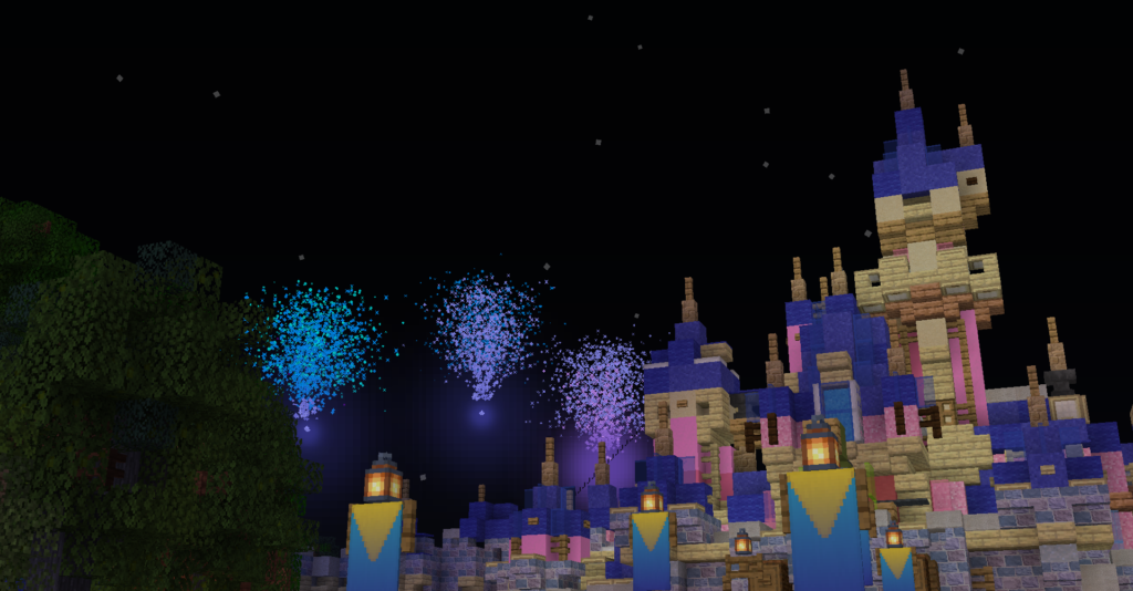 Fireworks show Halloween Screams at The Amuse Network