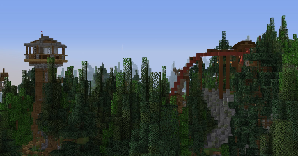 The Forgotten Forest expansion on Minecraft Custom Themepark Kw6Craft